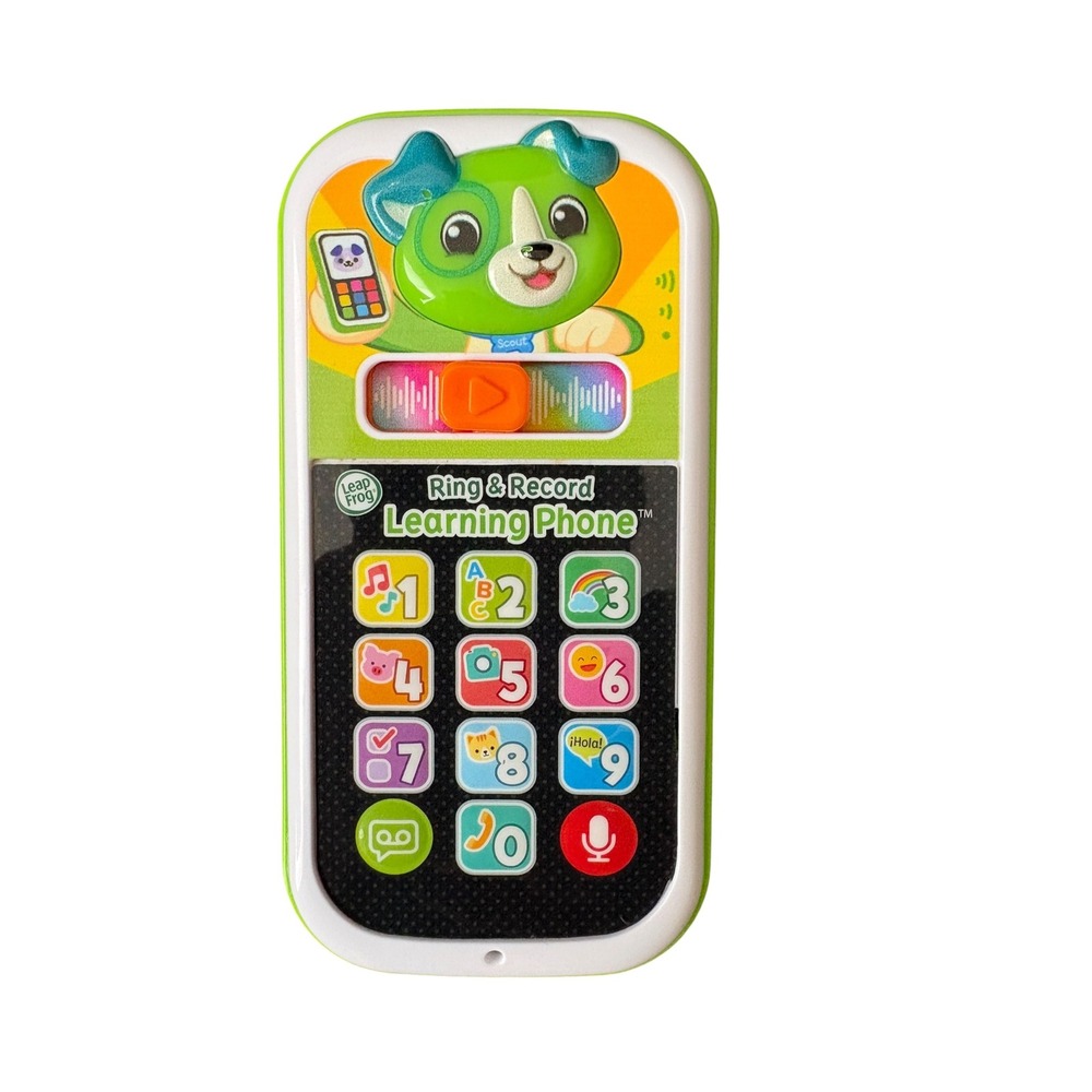 LeapFrog Ring & Record Learning Phone Scout Kids Educational Toy Tested Works